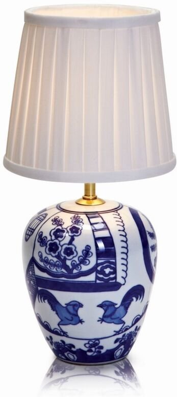 Geborg - 1 Leichte Tischleuchte für den Innenbereich Blau mit konischem Schirm, E14 - Markslojd