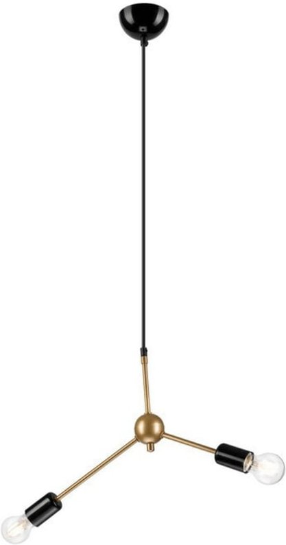 Lamkur Alessia Mehrarmige Pendel-Deckenleuchte Gold, 2x E27