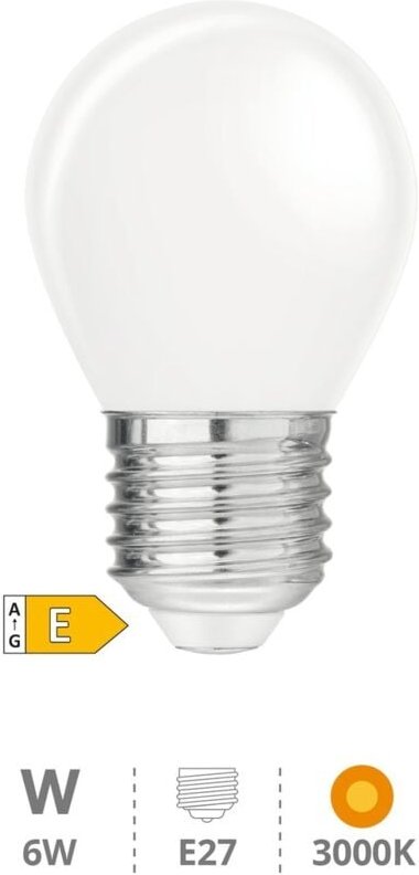 Glas LED-Glühbirne 4W E27 6500K