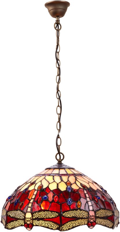 Große Deckenpendelleuchte mit Kettendurchmesser 40 cm, Serie Belle Rouge