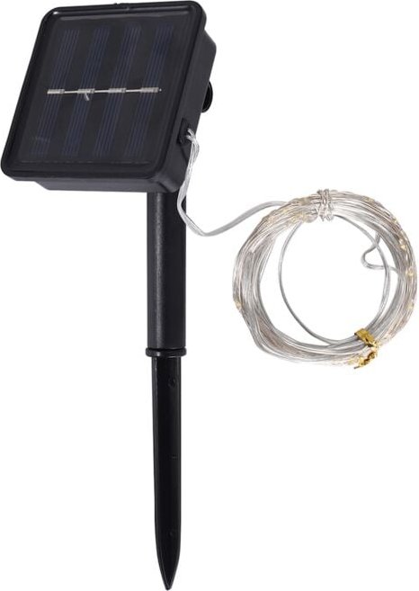 Solar-LED-Lichterkette, 10 m, wasserdicht, flexibel, für Weihnachten, für den Außenbereich, 1 Stück