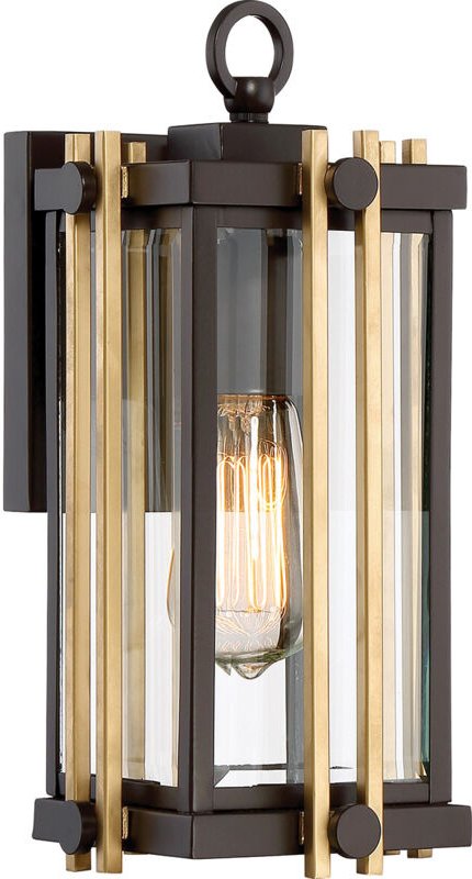 Elstead - Goldenrod - 1 leichte kleine Wandlaterne - Bronze-Finish, E27