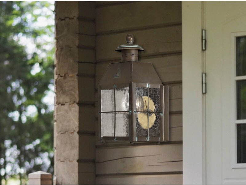 Elstead - Kleine Außenwandleuchte nantucket im antiken Landhausstil, Höhe 25cm