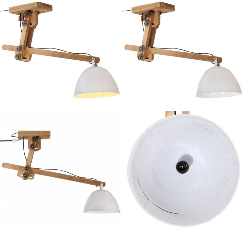 Deckenleuchte 25 w Weiß 105x30x65-108 cm E27 - Dekanleuchte - Industrielampen - Wohnraumbeleuchtung - Esszimmerlampe - B...