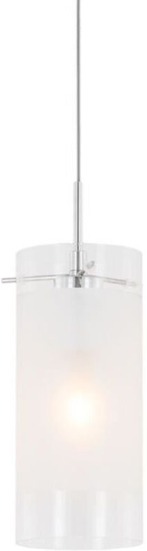 Italux Blend - Moderner hängender Anhänger Chrom 1 Licht mit weißem, klarem Schatten, E27
