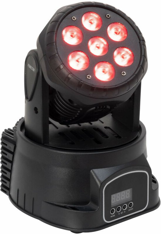 Fonestar - led wash dmx Moving Head mit 7 RGBW-LEDs