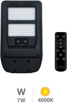 Thumbnail - GSC - Buat led Solar Straßenlaterne mit Bewegungs- und Dämmerungssensor 7W 4000K IP65