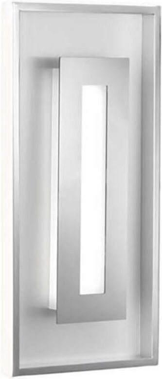 Fischer&honsel - led Wandleuchte bug mit Schalter dimmbar, Silber / Chrom, Höhe 40cm