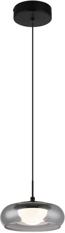 Hängeleuchte Pendelleuchte Deckenlampe Glas schwarz Memoryfunktion LED H 120 cm