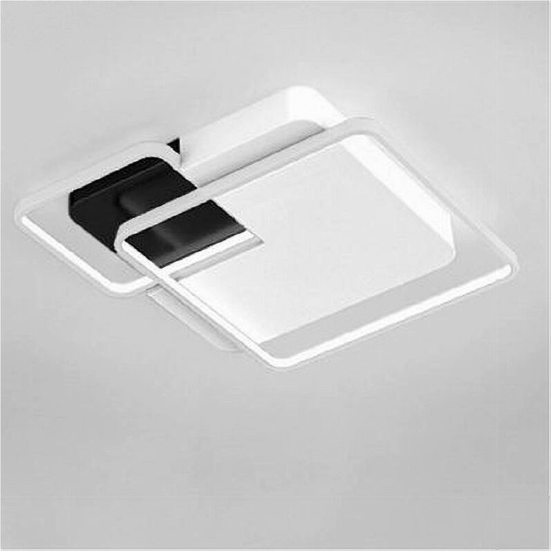 Thumbnail - Trade Shop Traesio - Trade Shop - copy of lampadario a sospensione led 48W esagonale effetto cristallo moderno bianco 31...