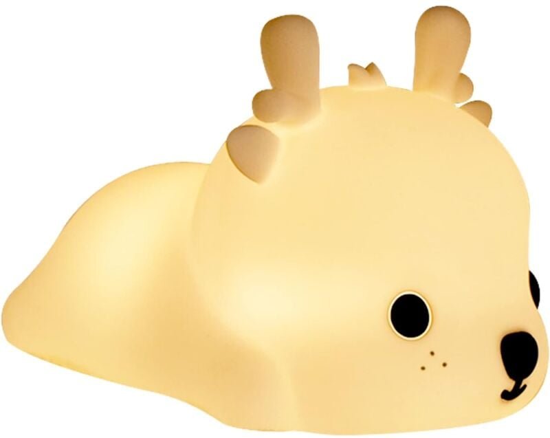 Baby-Nachtlicht, Rehkitz-Nachttischlampe mit 12 Lichtwechseln, Silikon, wiederaufladbare LED-Lampe, Timing, tragbares Ki...