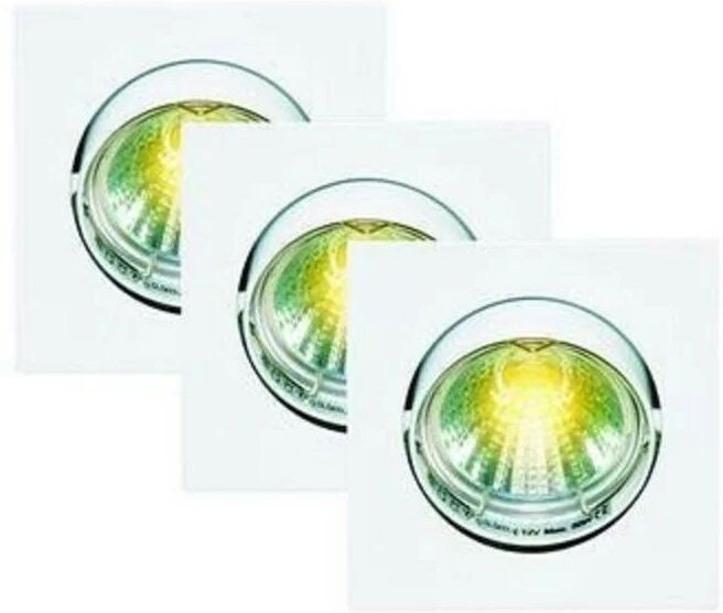 DL96 Kit mit 3 Einbaustrahlerhalterungen, quadratisches Format, verstellbar - Elro