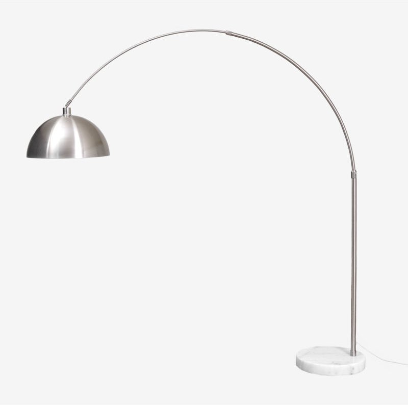 Thumbnail - Sklum - Diala Stehlampe aus Eisen für den Außenbereich Grau Chrom ↑210 cm