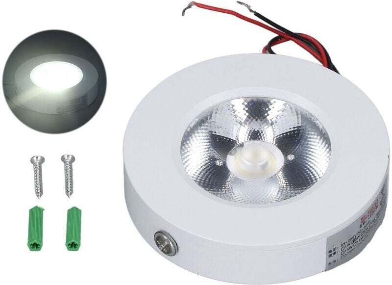 3-W-COB-LED-Strahler, hitzebeständige Lackierung, ultradünne Einbauleuchte für Decken, 85 bis 265 V