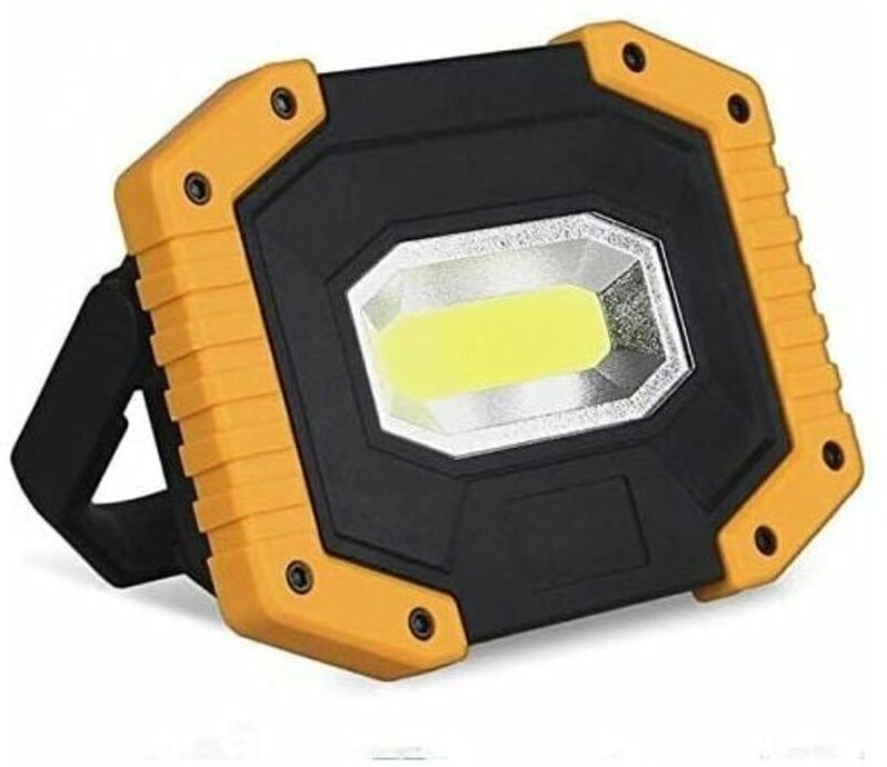 30W 2000LM Wiederaufladbarer LED-Flutlichtstrahler, Baustellenleuchte, 3 Modi, Tragbare USB-LED-Laterne für Camping, Bau...