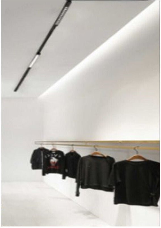 Trade Shop Traesio - Trade Shop - verstellbarer schienenstrahler 26 w 12 led weiss schwarz licht 3000K 6500K 4000K PST-4...