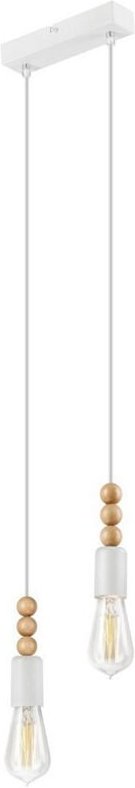 Thumbnail - Lamkur Simon Cluster-Pendel-Deckenleuchte Weiß, 2x E27