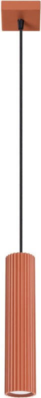 Karbon Minimalistische Pendelleuchte Rot Ocker - Sollux