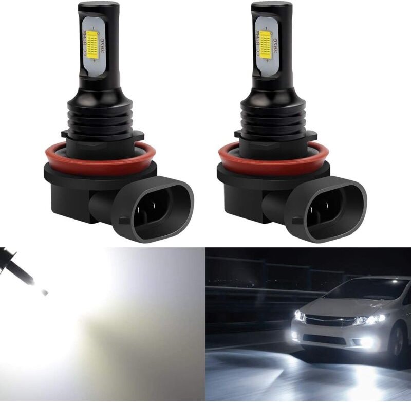 2400 Lumen extrem hell, die neuesten H11, H8 und H9 LED-Nebelscheinwerferlampen nur für Tagfahrlicht (DRL).