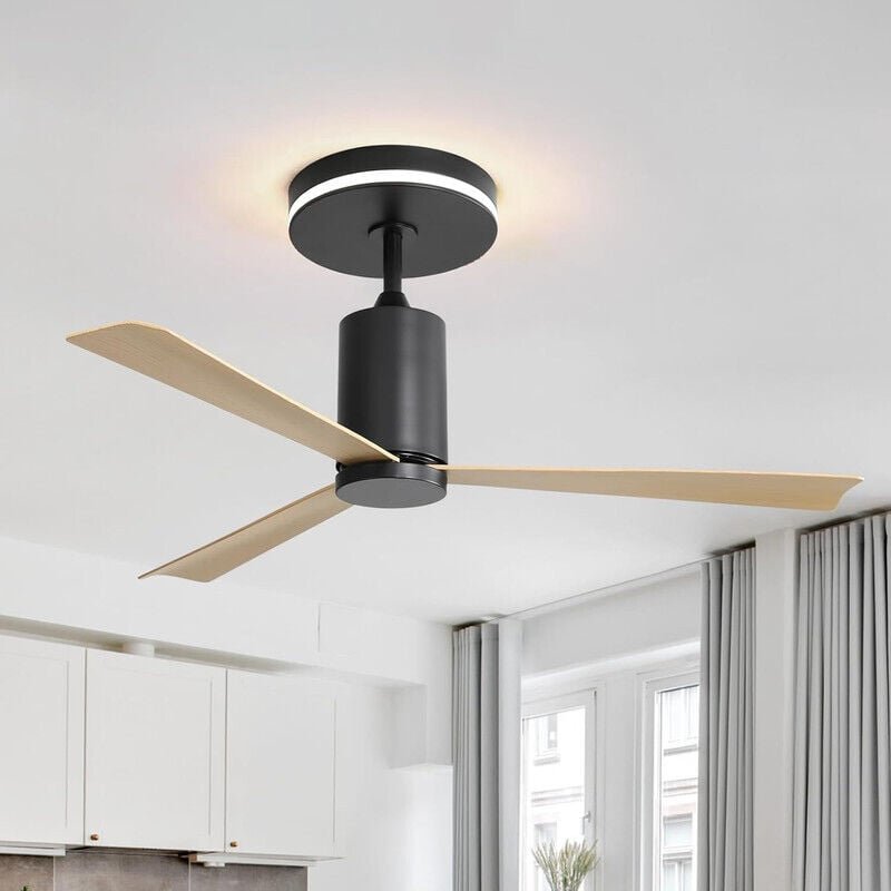 Ventilateur de Plafond Encastré avec Lumière - Pales abs - 132cm - Sofucor