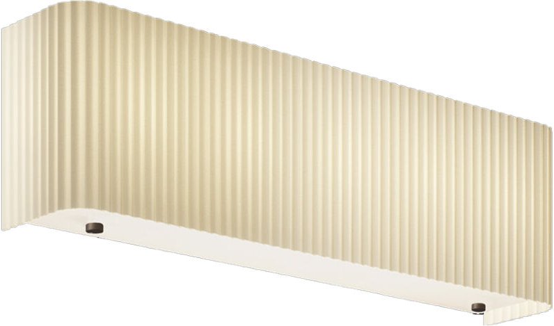 E12 CURIE handgefertigte Pongé-Plissee-Wandleuchte