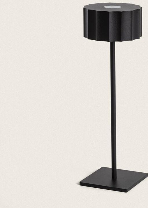 Ledkia - led Tischleuchte 3W Tragbar für Außen mit Wiederaufladbarem usb Akku Cesc Schwarz