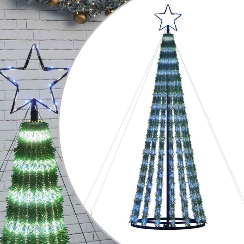 Led Weihnachtsbaum 275 LEDs Blau 180 cm Vidaxl