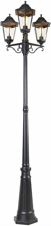 Außenlaterne schwarz 220 cm 3-flammig IP44 - Havanna
