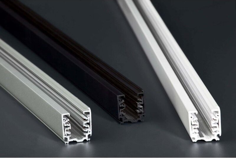 Graue Schiene für Scheinwerfer 1m Faro Barcelona