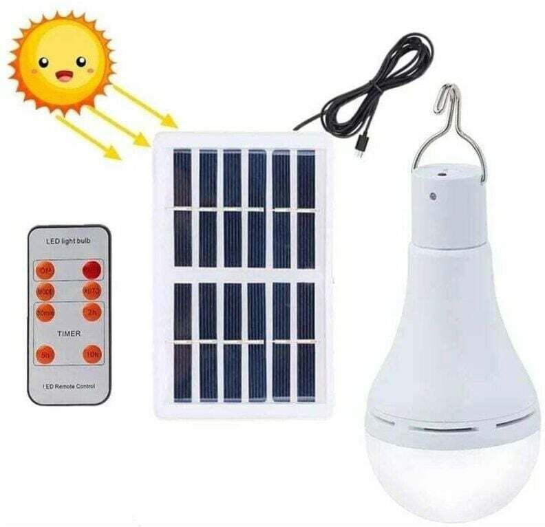 Wasserdichte Solar-LED-Leuchte, XU, Fernbedienung + Timer, 3 Modi, für Garten/Camping - KZQ