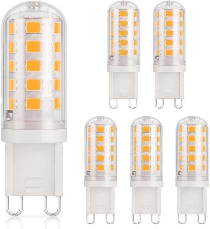 G9 3W 430lm LED-Lampe, entspricht einer 40W Halogenlampe, warmweiß 3000K, 220-240V, CRI 85, energiesparender Keramiksock...