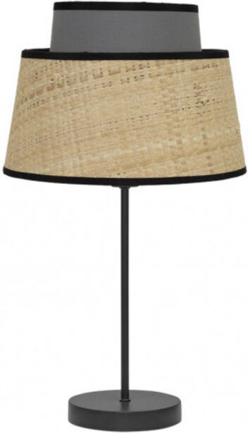 Fabrilamp 1LIGHT Tischleuchte Jia Naturfarbe mit grauen Details