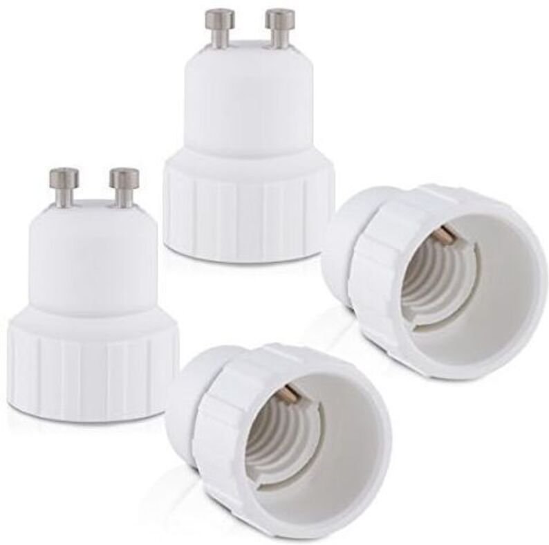 4x2,8 cm 4-teiliger Fassungsadapter – GU10 auf E14 Fassungskonverter – Bajonettsockel-Lampenfassungsadapter für