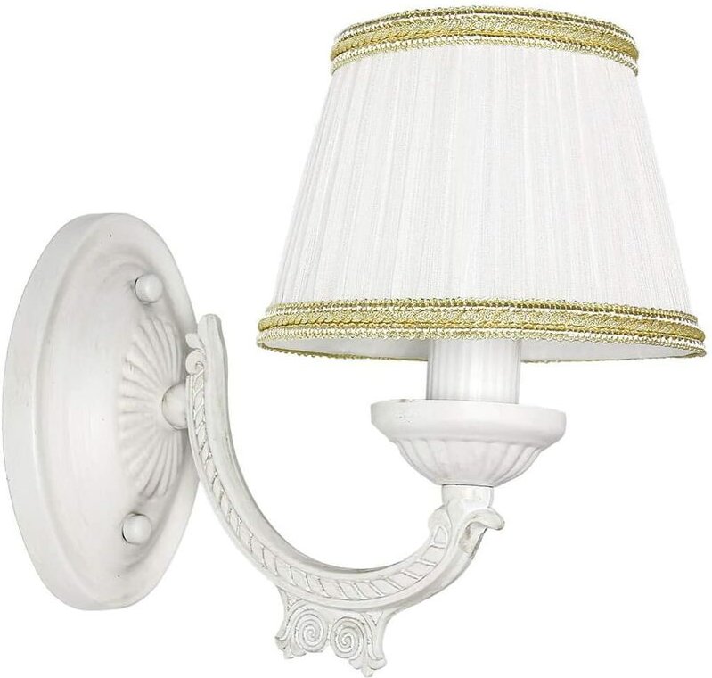 Wandleuchte Vintage Landhaus Stoff E14 blendarm sofia