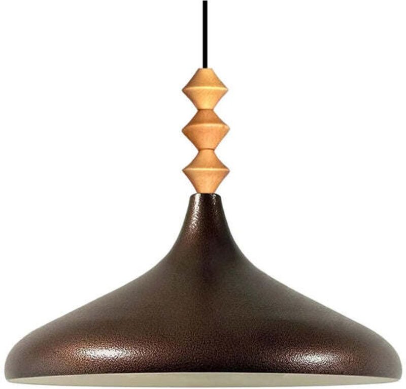 Schlichte Q-förmige Pendelleuchte Teuton Titel – Vintage Kronleuchter E27 Ø35 cm für Wohnzimmer, Schlafzimmer oder Esszi...