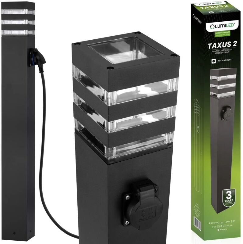 Gartenlaterne E27 LED mit Fassung TAXUS 2 80cm