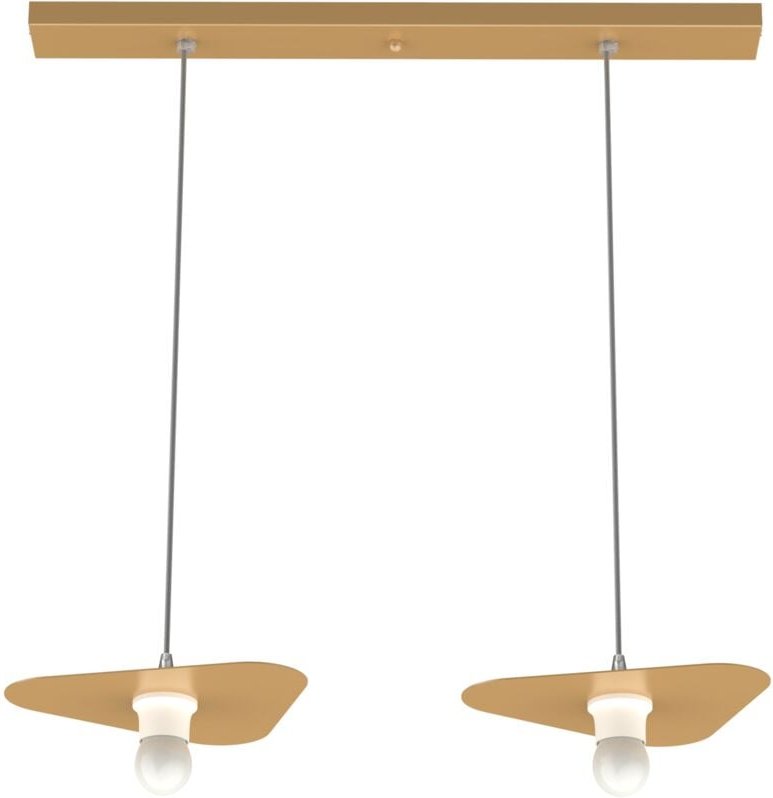 Cloud sospensione binario 2 luci monocolore opaco