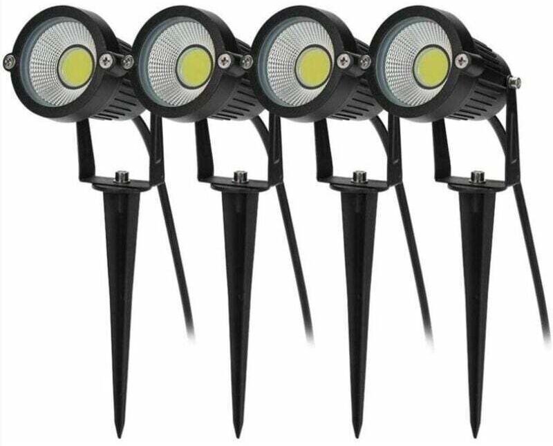 Ulisem4PCS Outdoor Spike Beleuchtung COB 5W 220V IP65 Wasserdicht Einstellbare Scheinwerfer Led Garten Lampe Beleuchtung