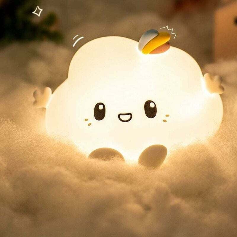 Nachtlicht Kinder Nachtlicht LED Baby Nachtlicht Netzstecker USB wiederaufladbar Touch Light Cloud Nachtlicht Erwachsene...