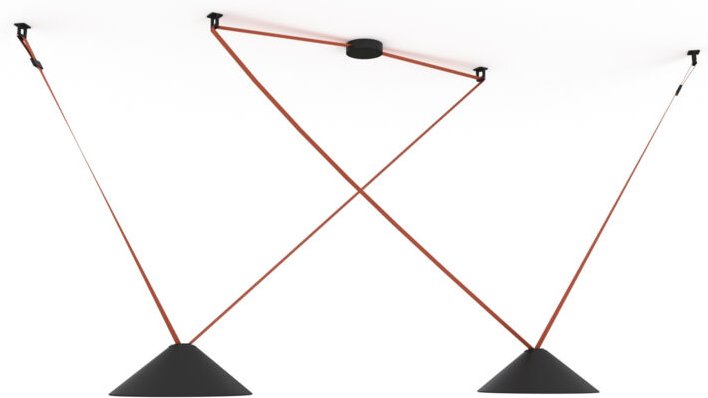 Konfigurierbare Kegellampe "Axia 2" - 2 Flachschirm-Lampen 12W