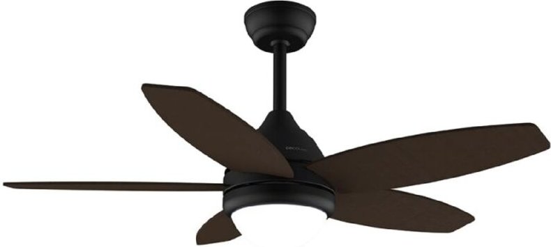 Deckenventilator mit Licht EnergySilence Aero 4200 Schwarz & DunkelHolz - Cecotec