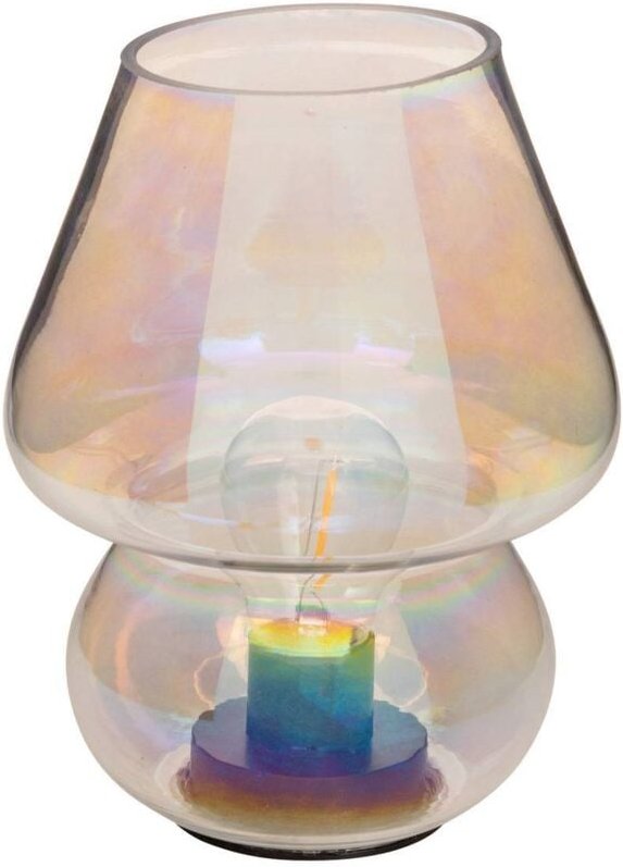 LED-Lampe Akku Cara H19cm - Transparent