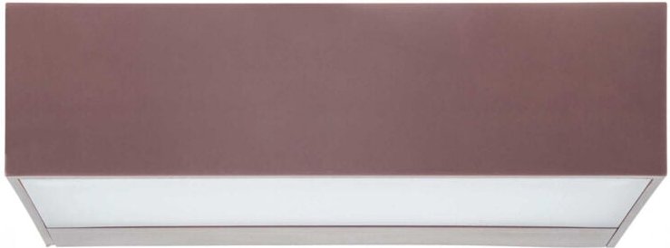 Forlight - Rechteckige braune Außenwandleuchte Ara mit 3000K warmweißer led