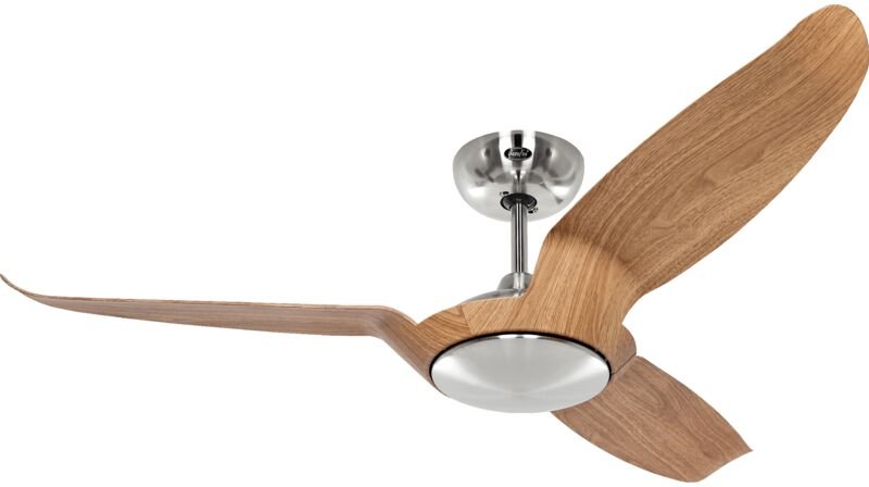 Energiespar Deckenventilator Eco Talos Chrom / Eiche