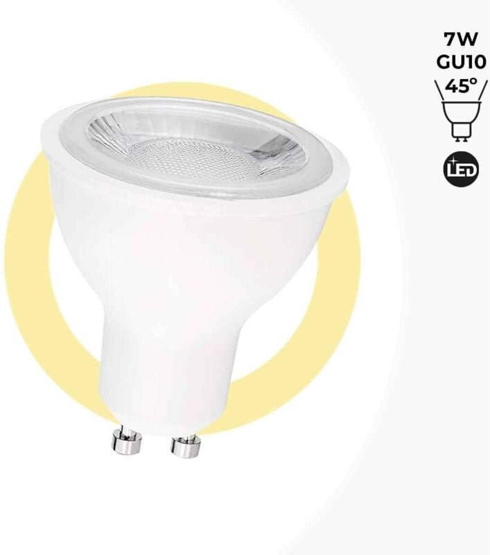 Thumbnail - LED GU10 Reflektorlampe - SMD 2835 - 7W - Ø 50mm - 45° Winkel