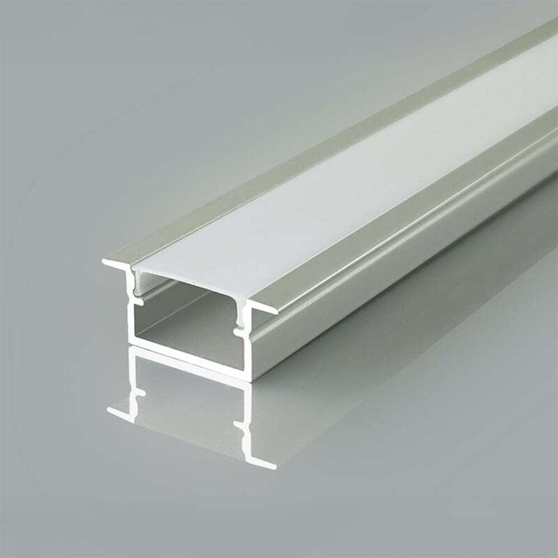 V-TAC LED-Streifenleuchte - Montagesatz - IP20 - Silber