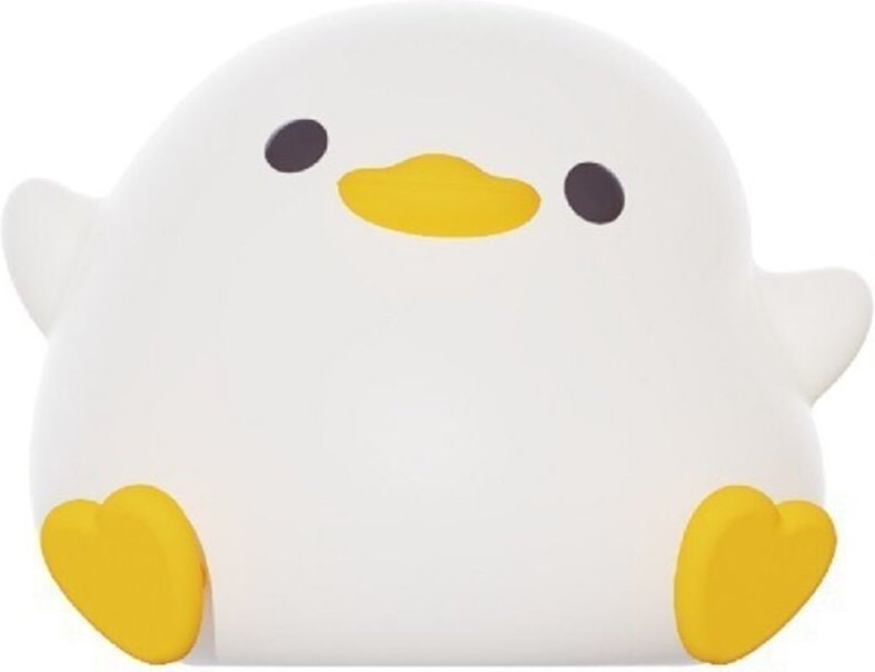 LED Nachtlicht, Niedliche Silikon-Enten-Lampe für Schlafzimmer, Wohnzimmer - Wiederaufladbar, Touch Sensor Nachttischlam...