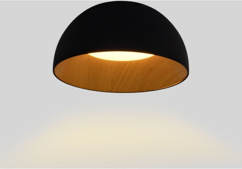 CCT LED Deckenleuchte 12W Holzoptik ø35cm