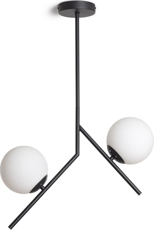 Pendelleuchte aus Metall und Glas Balts Schwarz