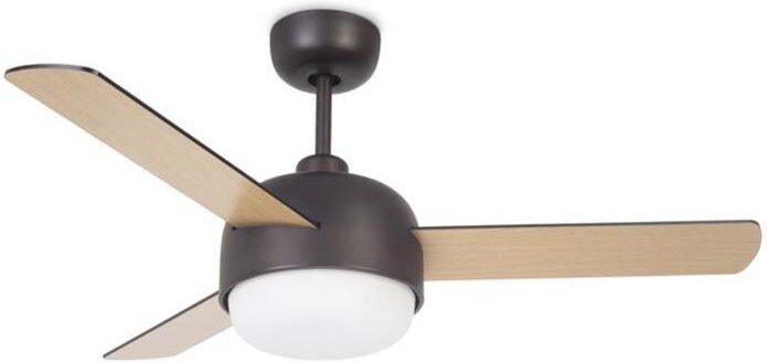 Efectoled - Ventilador IP20 Klar E27 40W Marrón cobrizo Madera